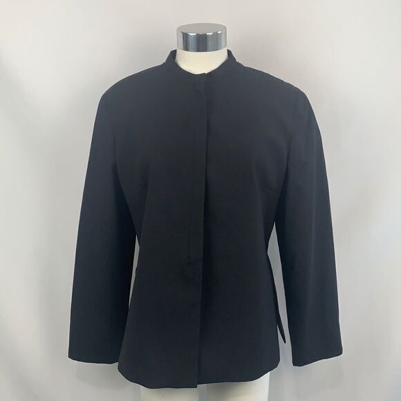Giorgio Armani black high neck blazer - Picture 1 of 9